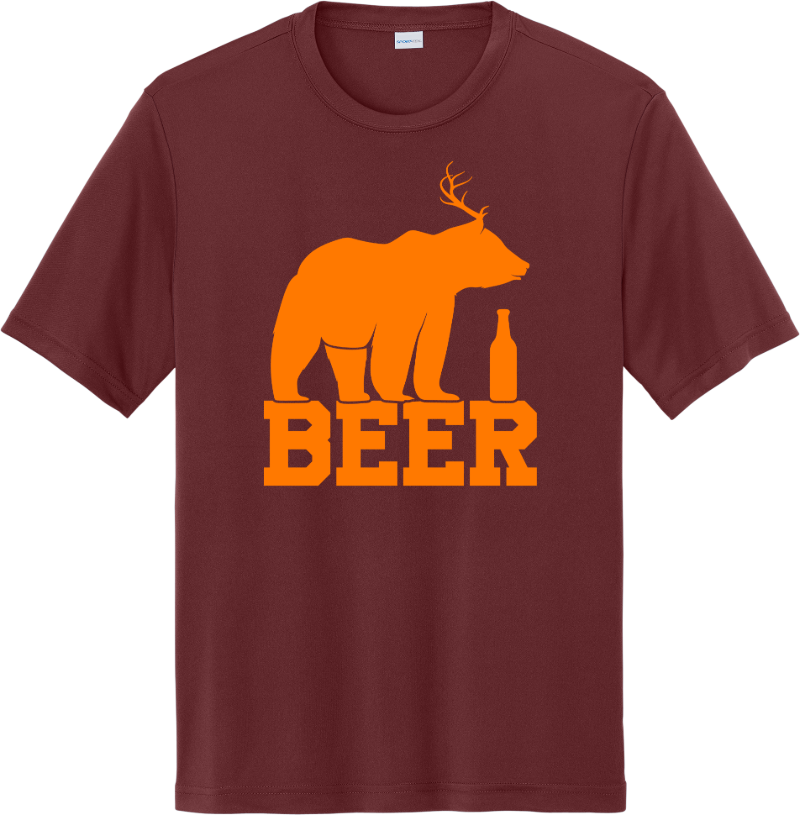 Bear. Beer. Period. Tee - Cardinal