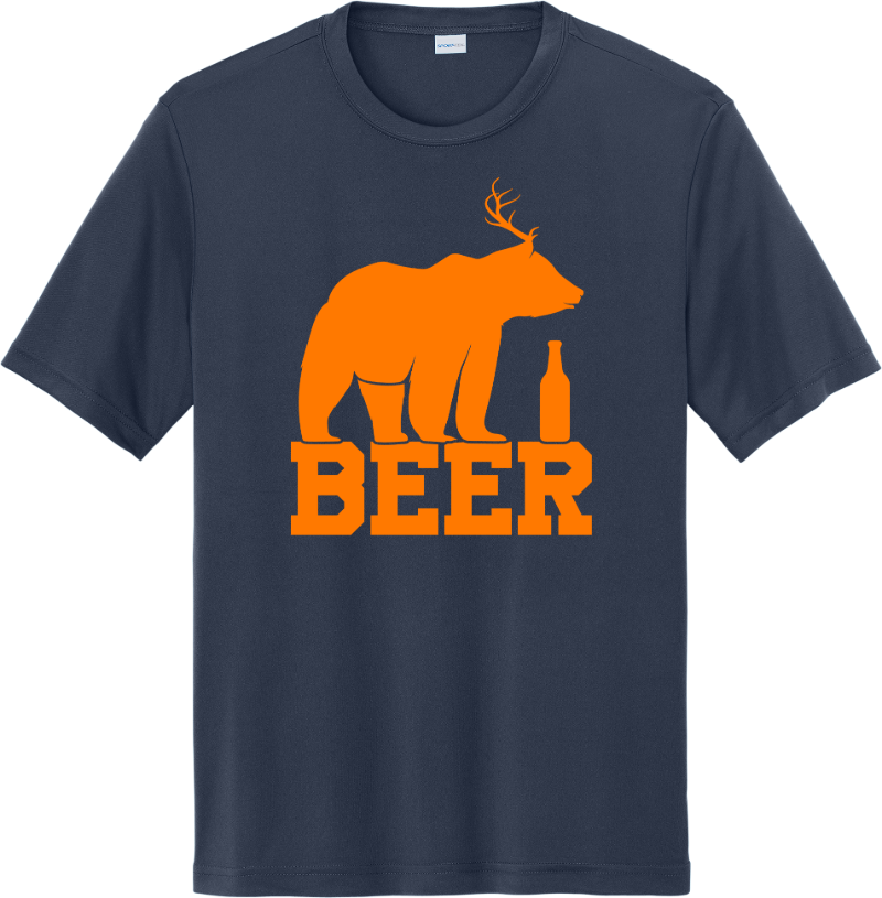 Bear. Beer. Period. Tee - True Navy