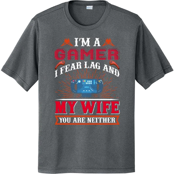 I’m a Gamer, I Fear Lag - Iron Grey Heather