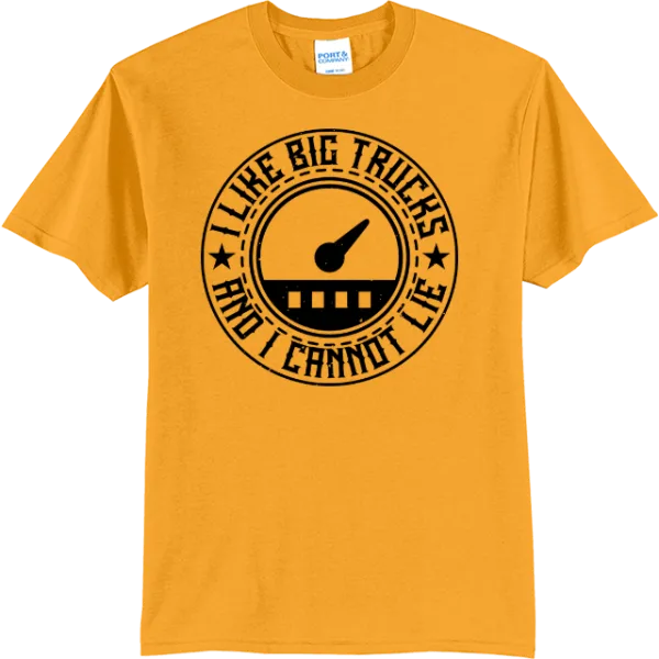 I Like Big Trucks Badge - Gold