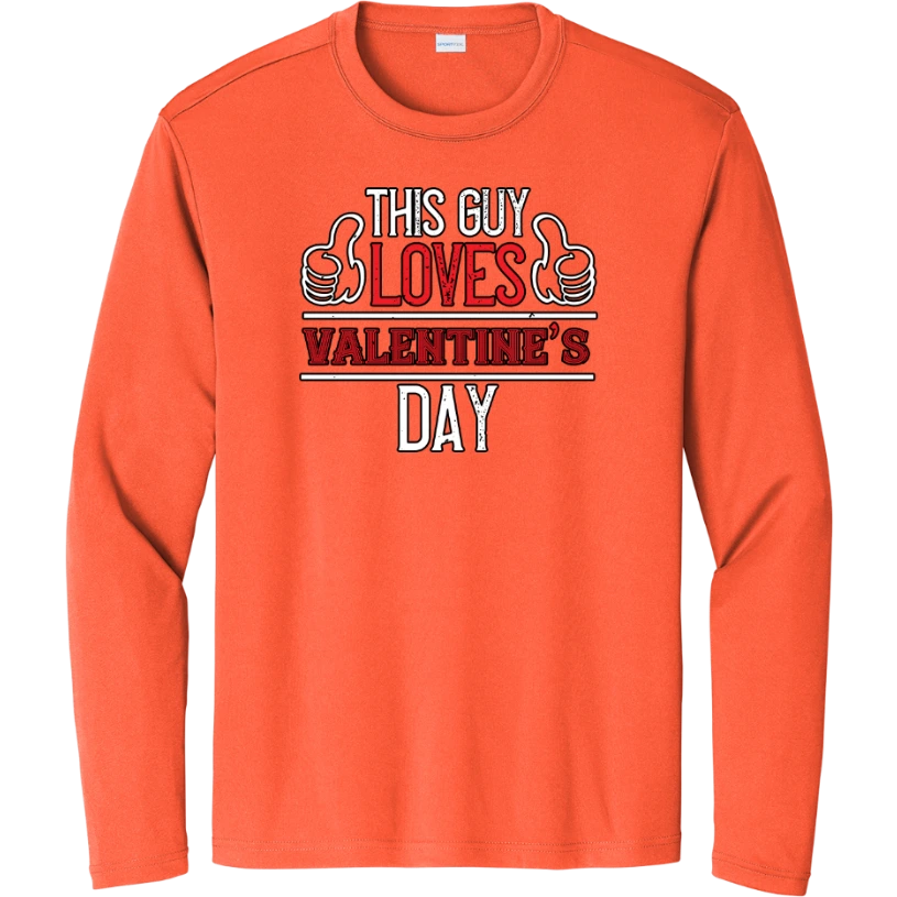 This Guy Loves Valentine’s - Neon Orange